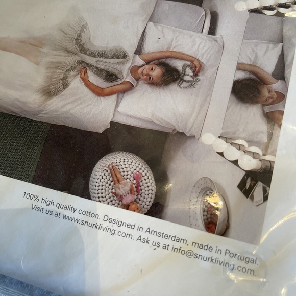 Snurk Bedding Set Duvet Pillowcase Ballerina Ballet Dancer Kids Photo Print Twin - Picture 4 of 5